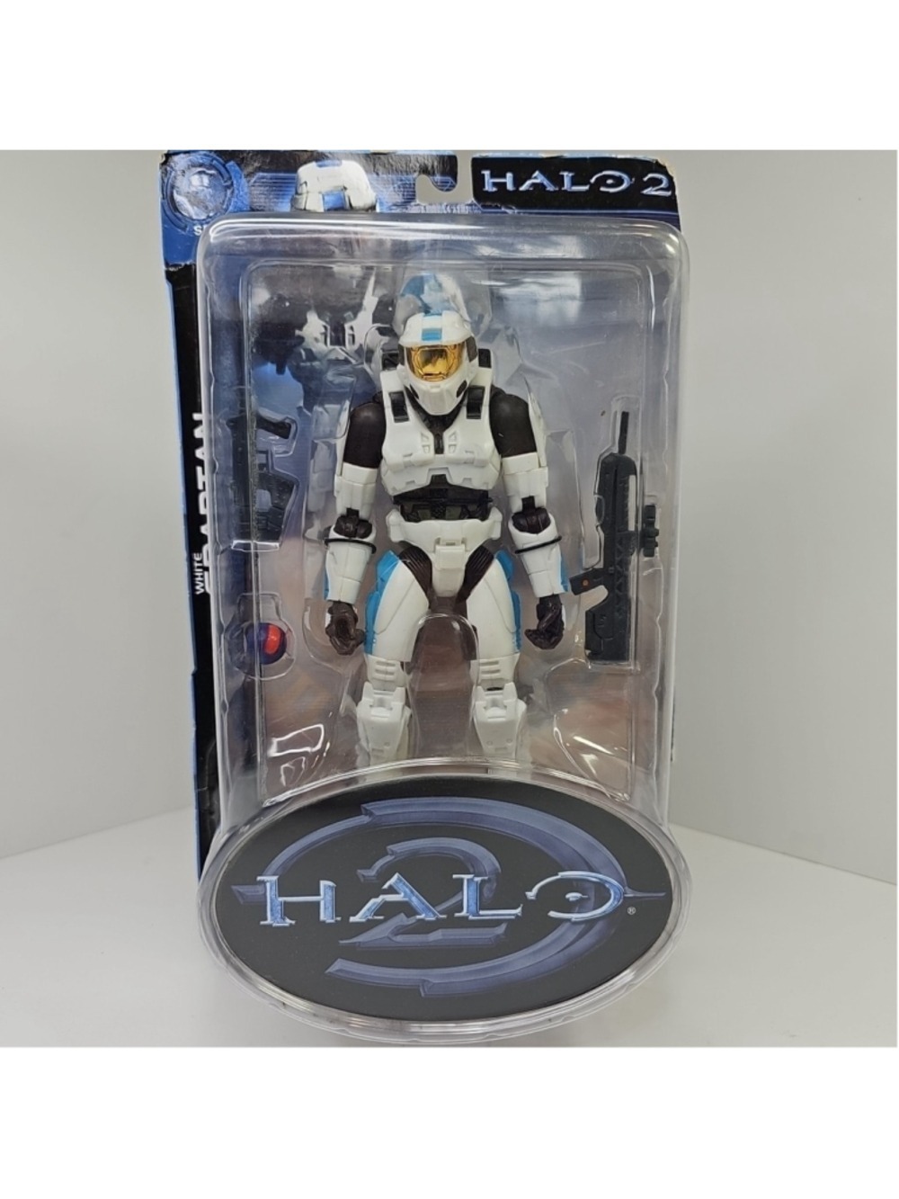SEALED 2005 Halo 2 Series 2 White Spartan Figure Joyride Bungie Box Is Rough
